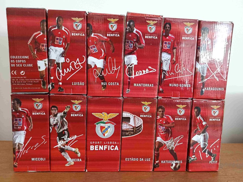 Benfica - 12 copos em caixa