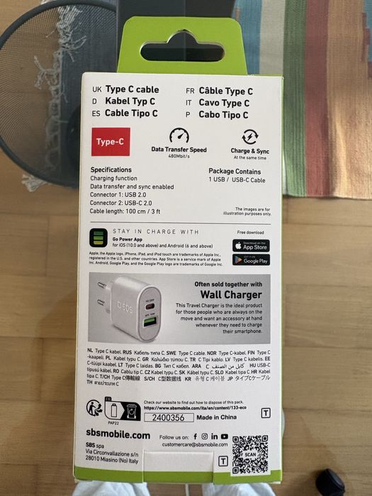 Cabo USB-C 1M.