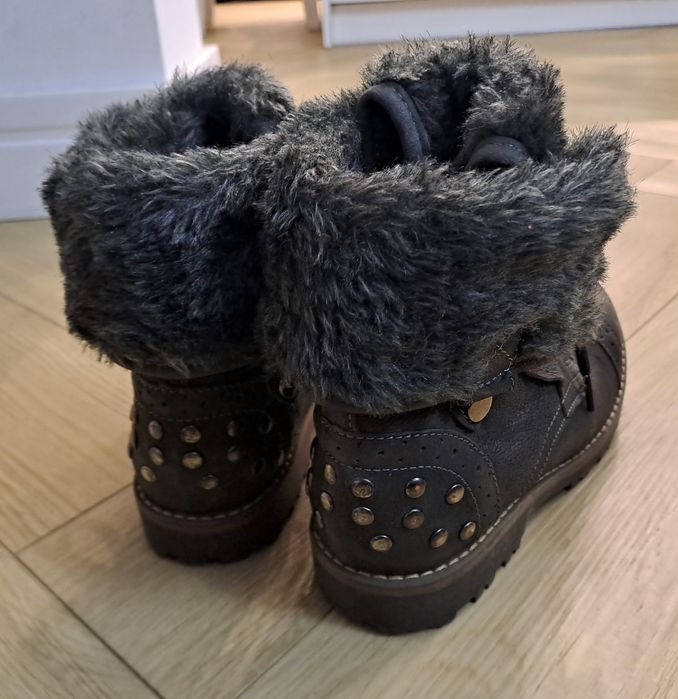 Skórzane zimowe buty LASOCKI YOUNG 33