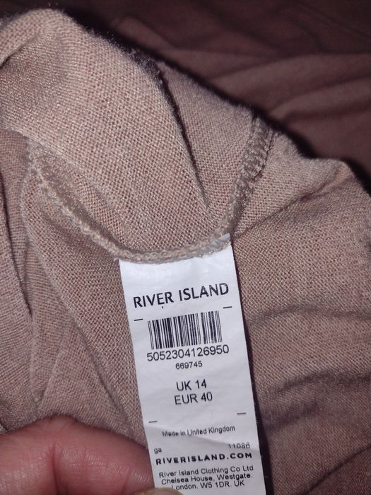 Sweterek, narzutka, poncho beżowe