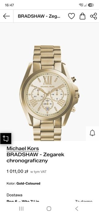 Sprzedam piękny zegarek marki Michael Kors