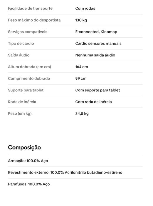 DOMYOS Bicicleta estática nova  Decathlon EB520B
