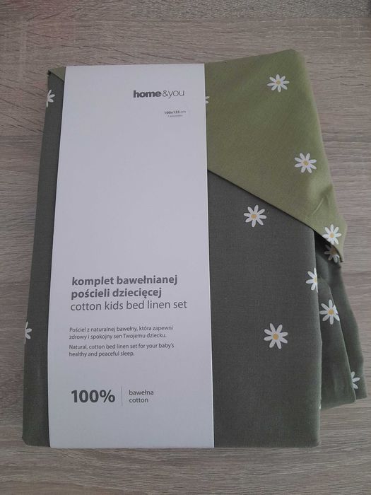 Komplet bawełnianej pościeli dziecięcej 100x135