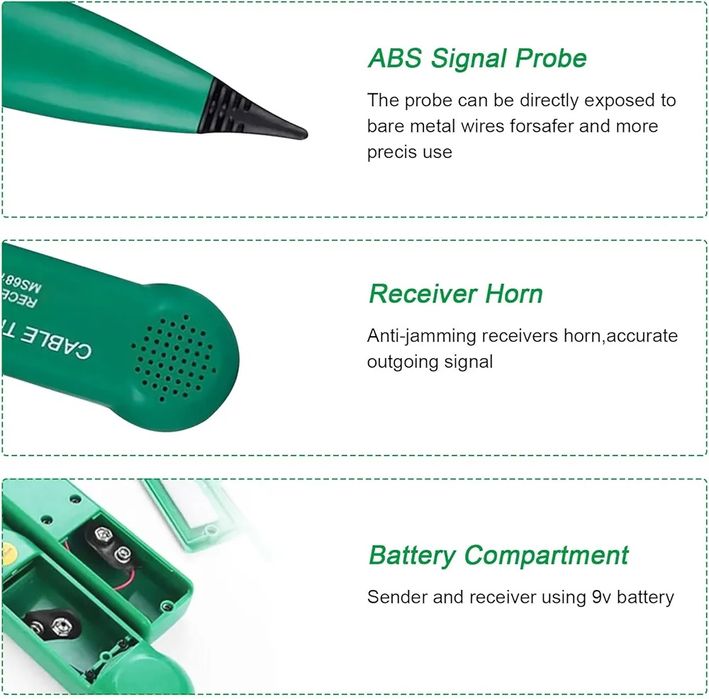MS6812 tracker kablowy, profesjonalny tester kabli,