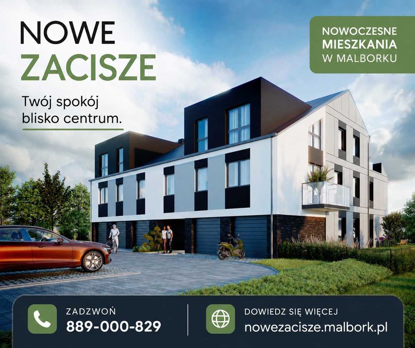 Duże mieszkanie w nowej, kameralnej inwestycji | TARAS | 4 POKOJE