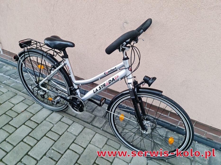 Rower damski damka trekkingowa LASTRADA koła 28  SHIMANO DEORE alu