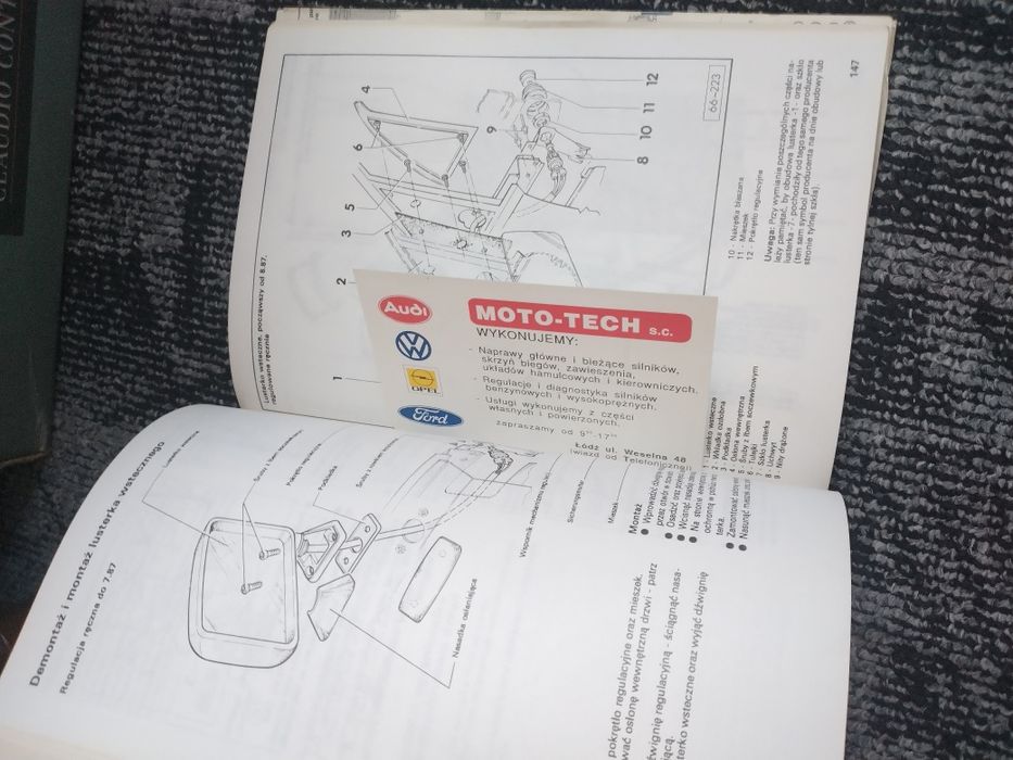 Naprawa VW golf 2 książki