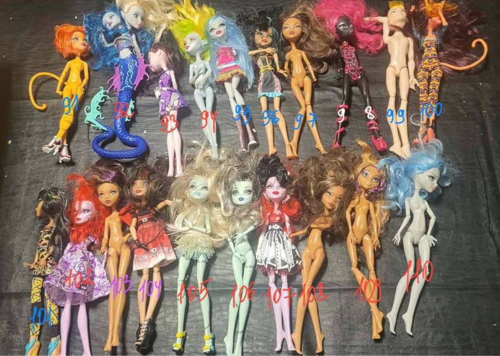 Monster high, ever after high, disney та інші ляльки до вашооо смаку