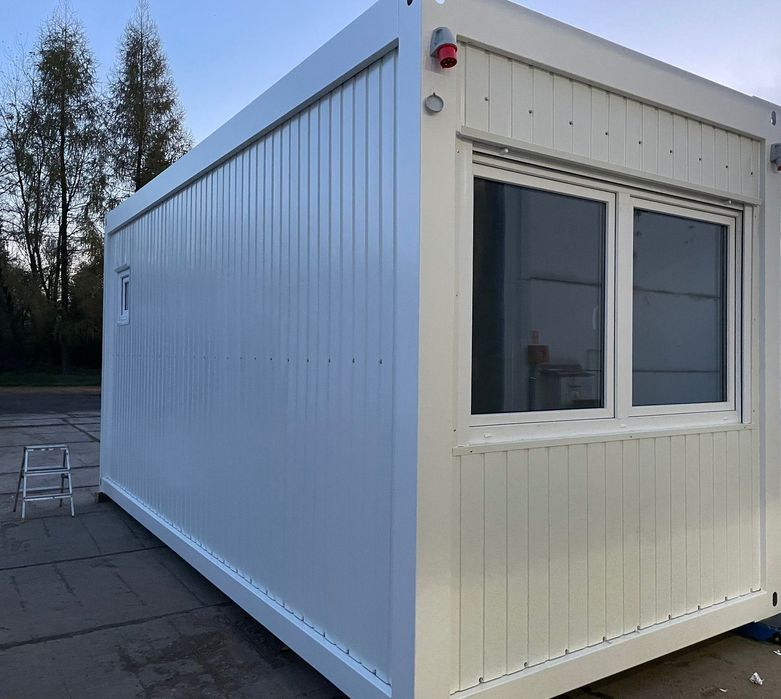 Kontener biurowy mieszkalny budowlany z toaletą 6,00 x 2,50