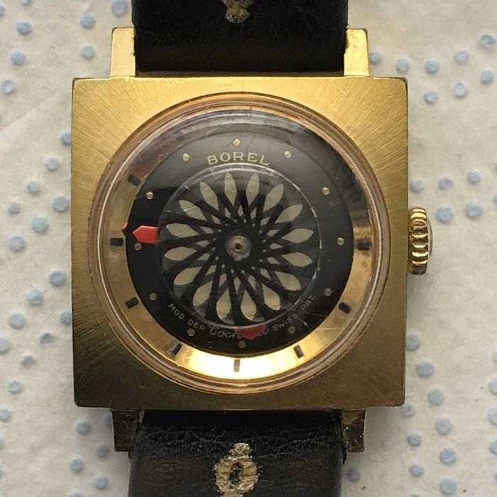 Damski zegarek Borel Cocktail 20 mikronów złocenia Swiss