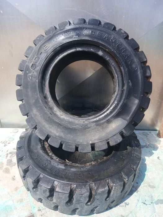 2 pneus 4.00-8 anti furo de empilhador
