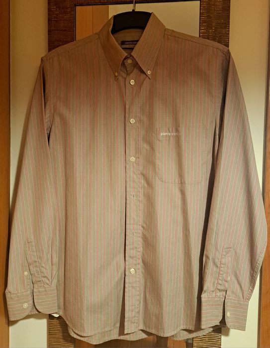 Camisa Homem T.L  Pierre Cardin - Algodão  com bolso de  peito
