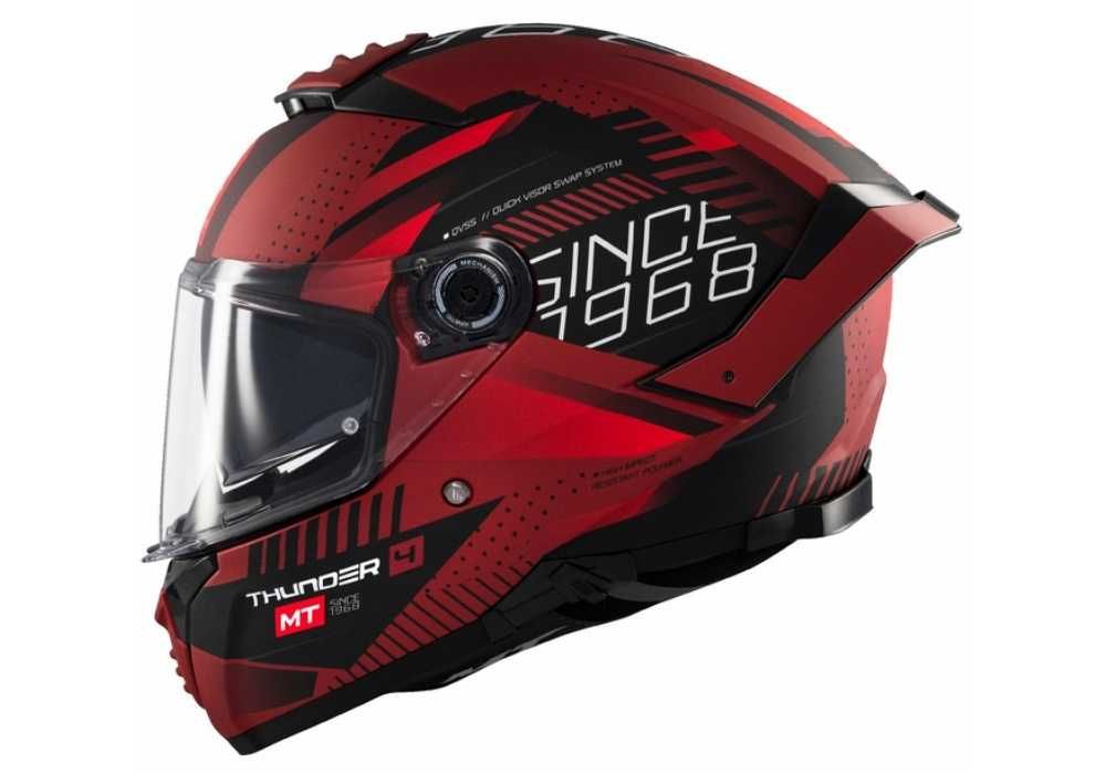Мотошолом MT Thunder 4 SV Luminence D5 Matt Red