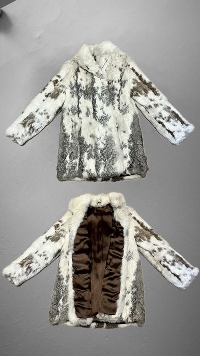 Futro z królika białe