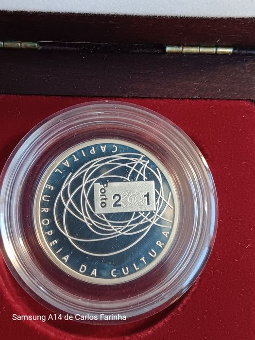 Moeda prata prof de 500 escudos de 2001