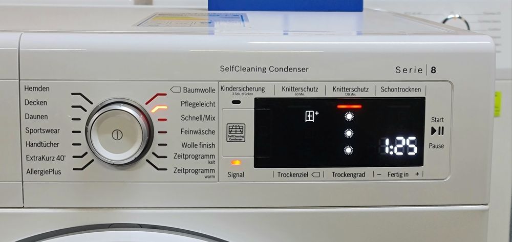 Сушильная машина BOSCH 9кг Тепловой насос А ++