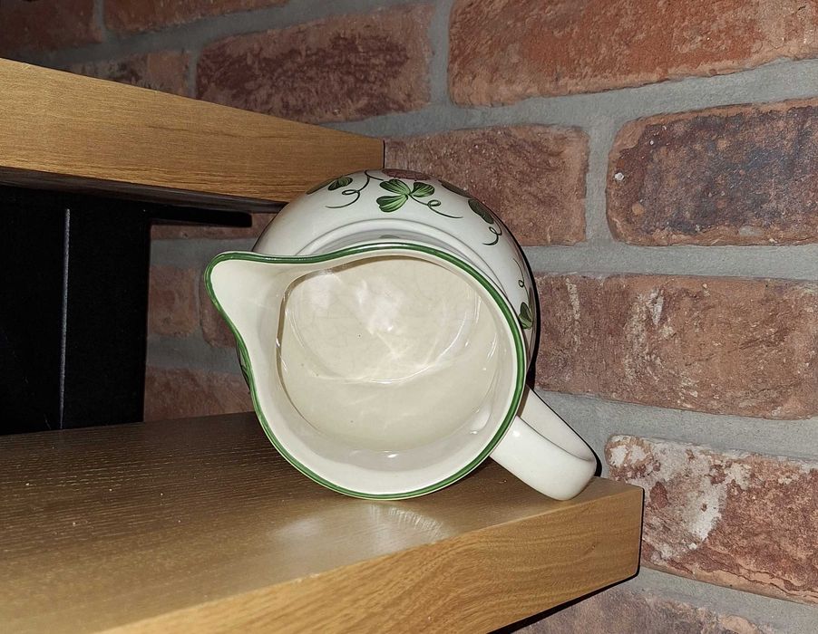 Dzbanek ceramiczny z motywem koniczyny - 1 litr
