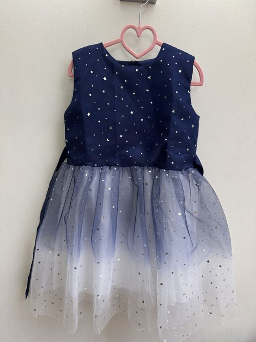 Нарядне плаття омбре для дівчинки 130 см