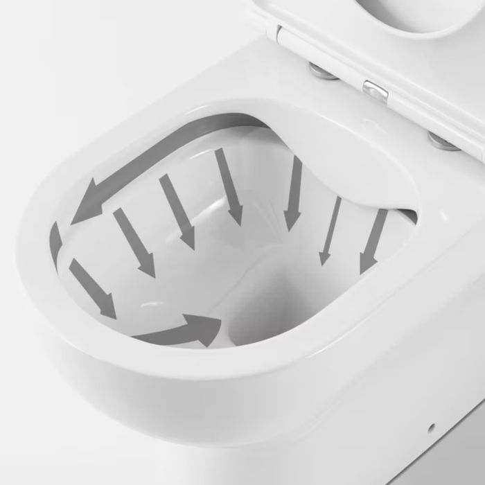 Kompakt WC GoodHome Cavally bezkołnierzowy pionowy
