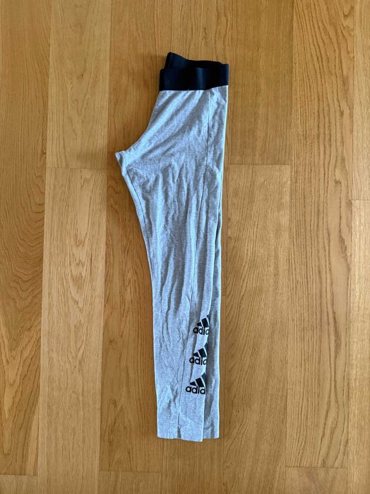 Szare Legginsy Adidas S