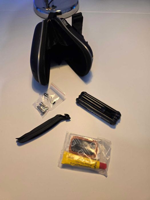 Bolsa de Selim com Kit de Reparação para Bicicleta
