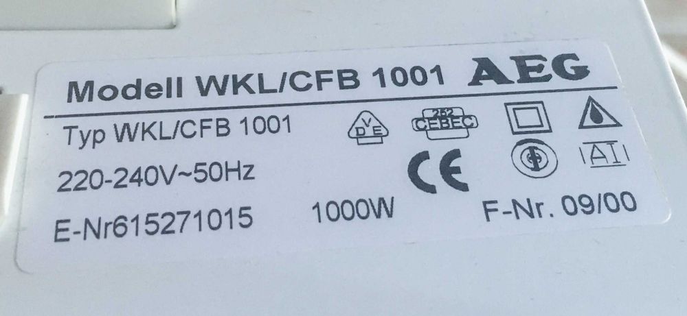 Grzejnik konwektorowy AEG WKL/CFB 1001 1kW