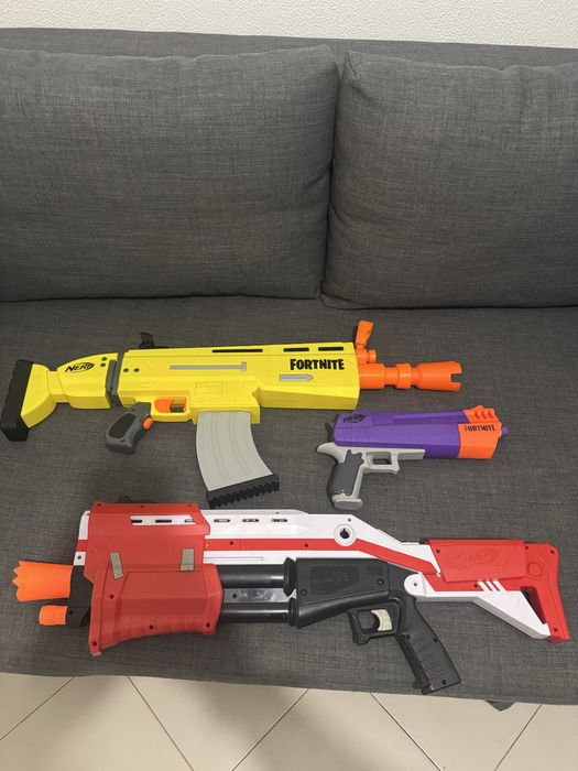 3 armas Nerf Fortnite