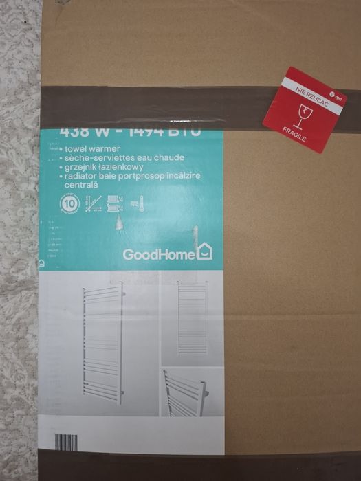 Nowy grzejnik łazienkowy / suszarka do ręczników GoodHome – 458 W


--