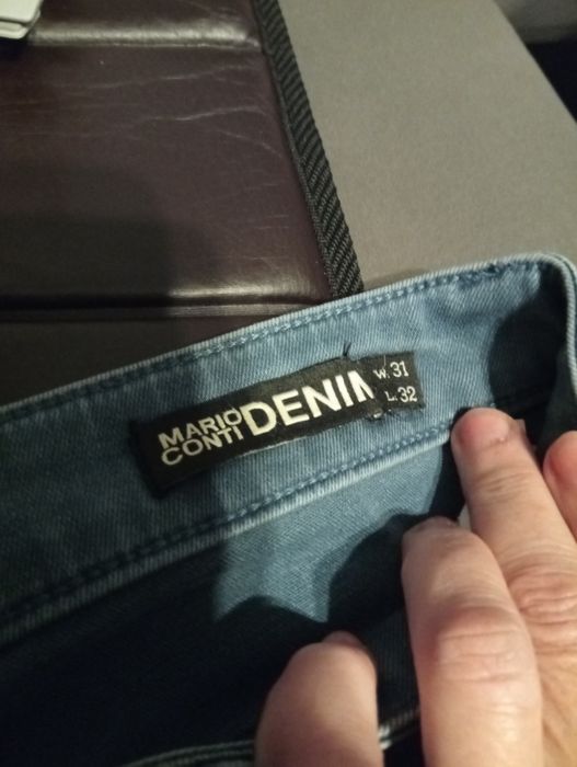 Spodnie damskie dżinsy bawełniane Mario Conti