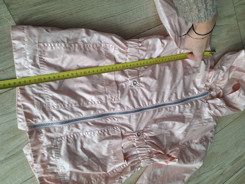 Kurtka wiosenna parka cienka dla dziewczynki 116