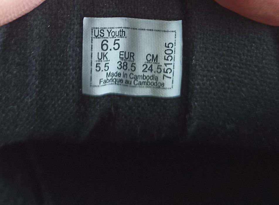 Trampki VANS 38,5 tenisówki