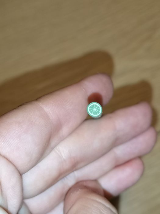 Plasterki fimo ozdoby na paznokcie manicure owoce hello kitty zestaw