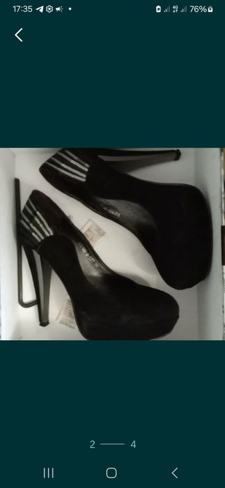 Туфлі замшеві чорного кольору