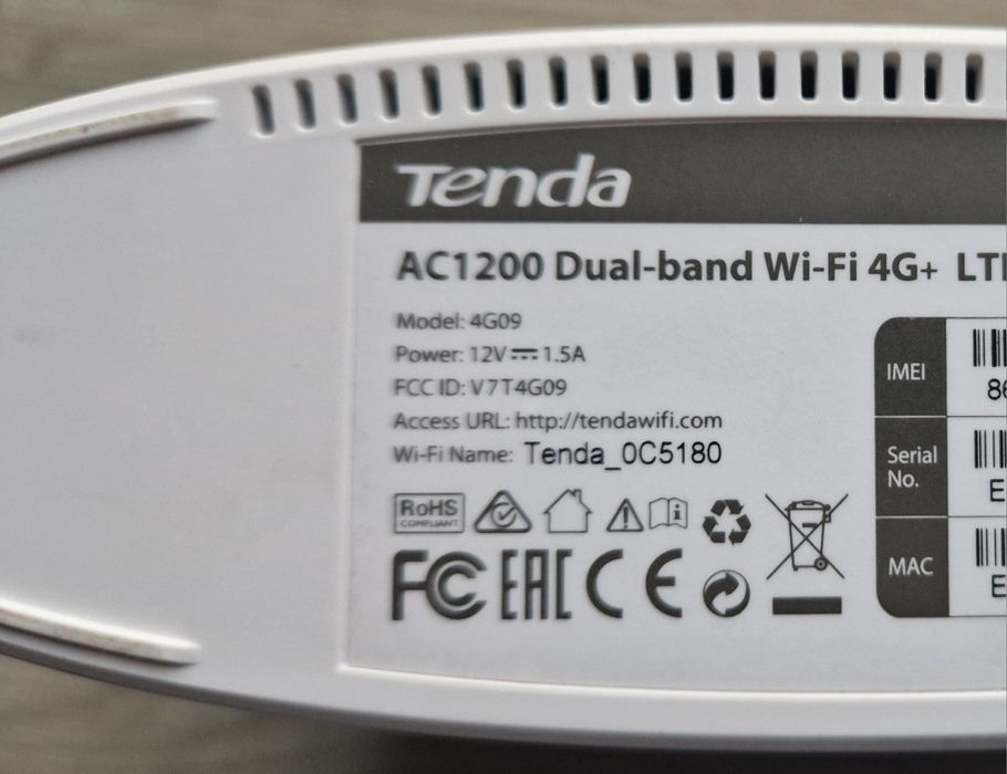Router Tenda AC1200 WIFI 4G LTE Orange Tmobile SIM 4G09