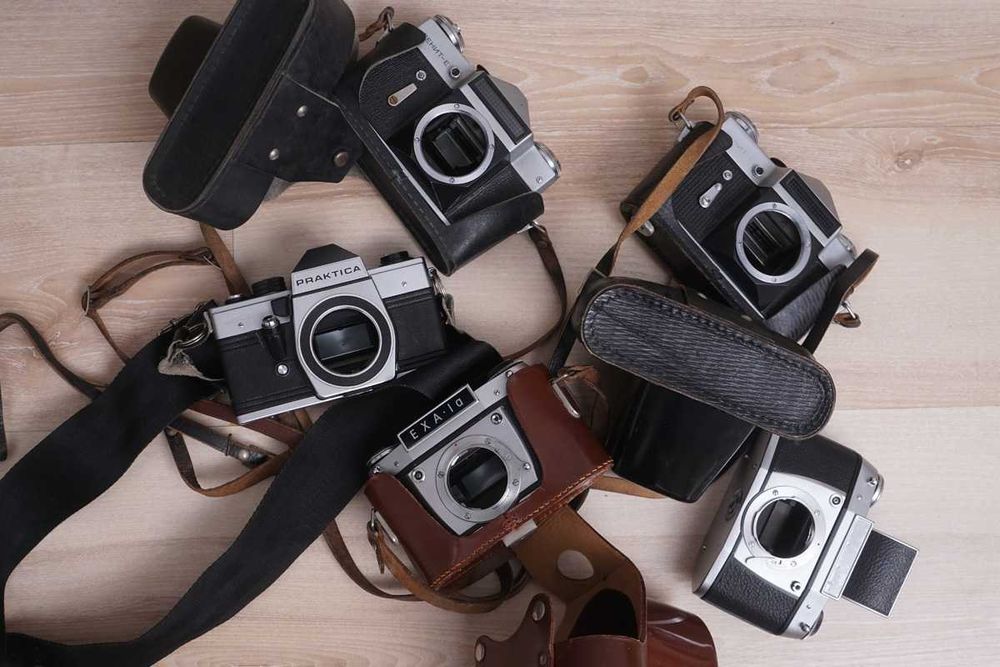 stare aparaty na części Zenit Exa Praktica