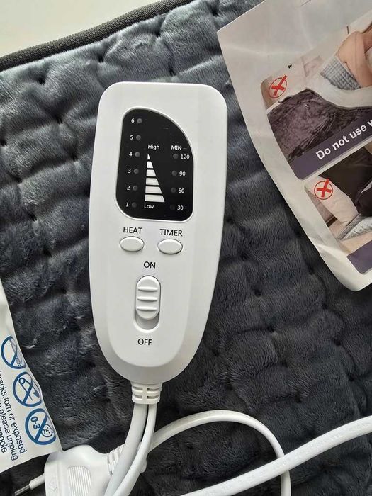 Letitwell elektryczna poduszka grzewcza plecy, kark,brzuch