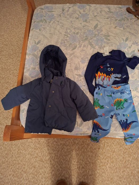 Blusao e pijama de bebe
