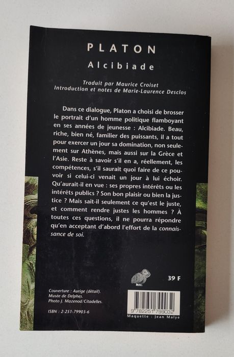 Alcibiade, Platon
PLATÃO 

Editorial Inquérito, 1943. In-4° de 76 págs