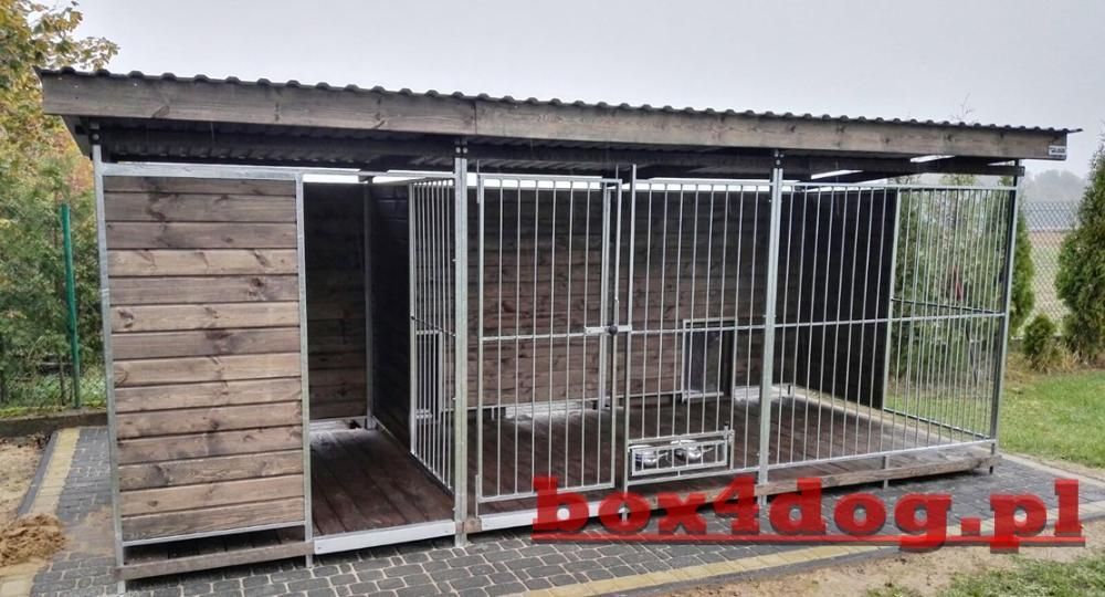 Kojec dla Psa z drewutnią 5mx2m MONTAŻ GRATIS box4dog