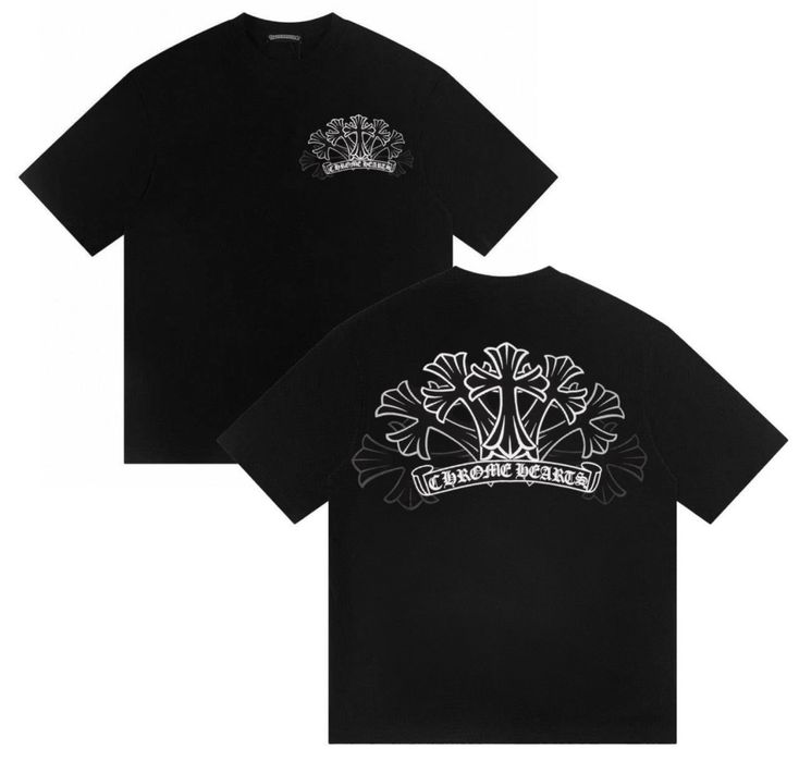 Футболки Chrome Hearts Logo унисекс кром хартс тишка Новинки
