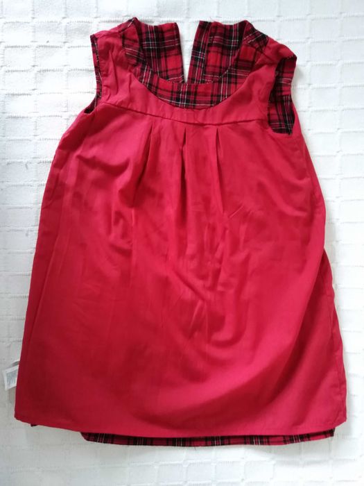 Vestido Vermelho e Negro H&M