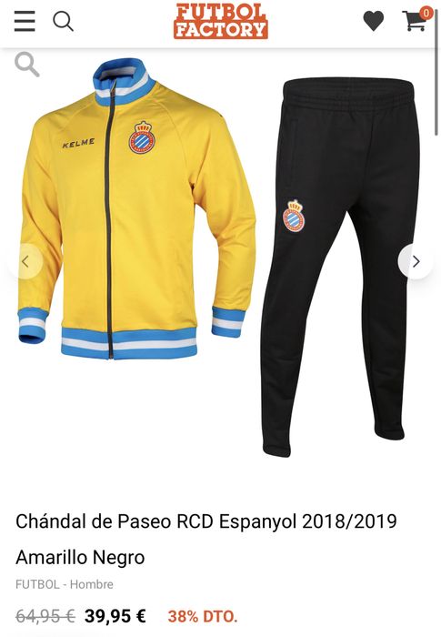 Espanyol Kelme Training Zip M