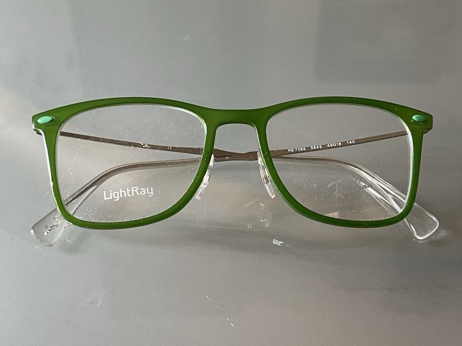 Zielone okulary korekcyjne RAY-BAN