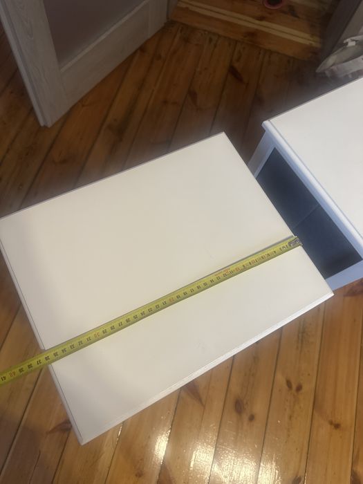 Komoda 2 sztuki kolor szaro biały