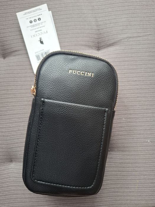 Torebka na telefon puccini czarna
