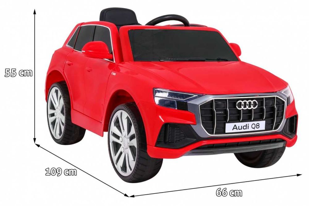 Samochód elektryczny dla dzieci AUDI Q8 Lift Audio Led Kola Eva Pilot