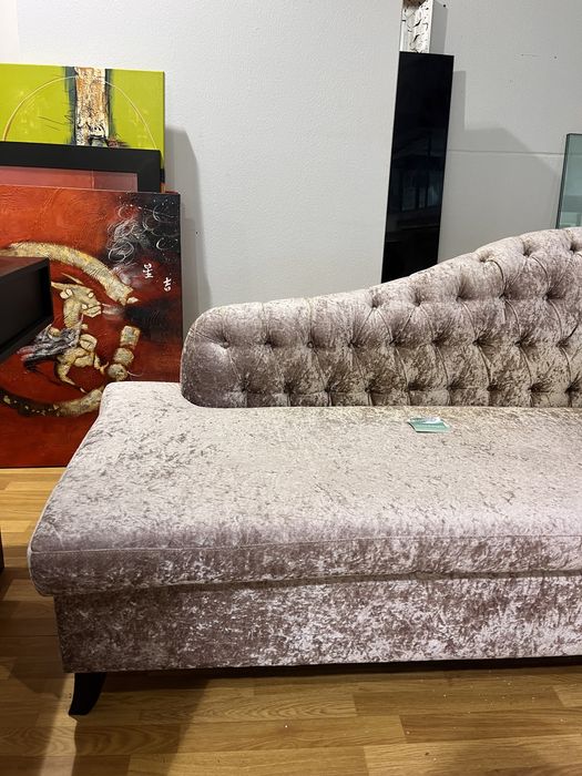 Poltrona veludo rosa