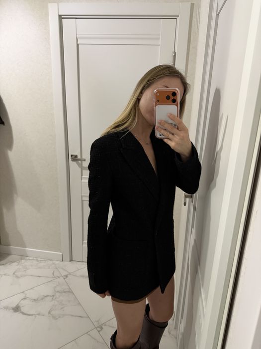 Піджак чорний подовжений Hugo