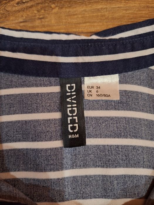 Bluzka koszulowa na długi rękaw H&M