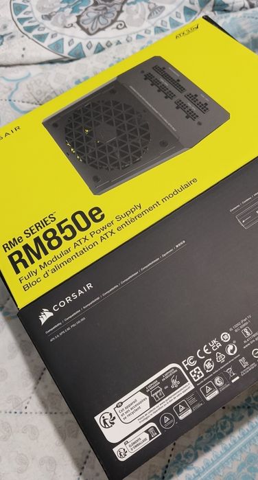 Fonte Corsair RM850e (Já trás cabo 16pin dos novos - 12VHPWR)